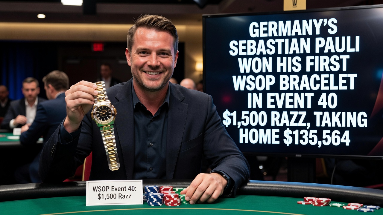 Das King's Resort in Rozvadov bei Nacht, beleuchtet mit Turnierschildern der German Poker Days und Spielern am Eingang